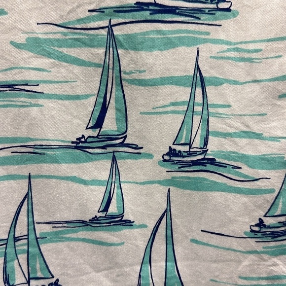 NWT Jayes Studio ‘Sail Away’ Day Dress White Blue Small Preppy Coastal Grandma - Picture 6 of 13